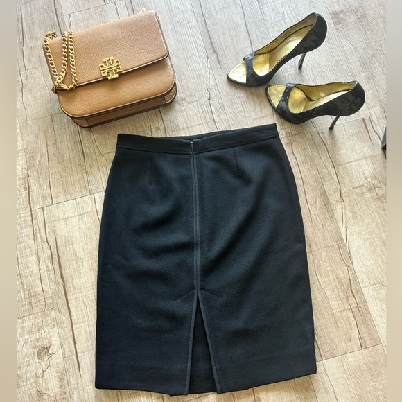 Tory Burch Ulisse Wool Crepe Pencil Skirt, size 0 - Picture 2 of 15